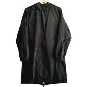 HBC Company of Adventurers Parka Long Coat Jacket Light Layer Black Sz S